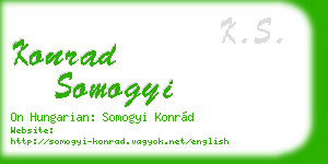 konrad somogyi business card